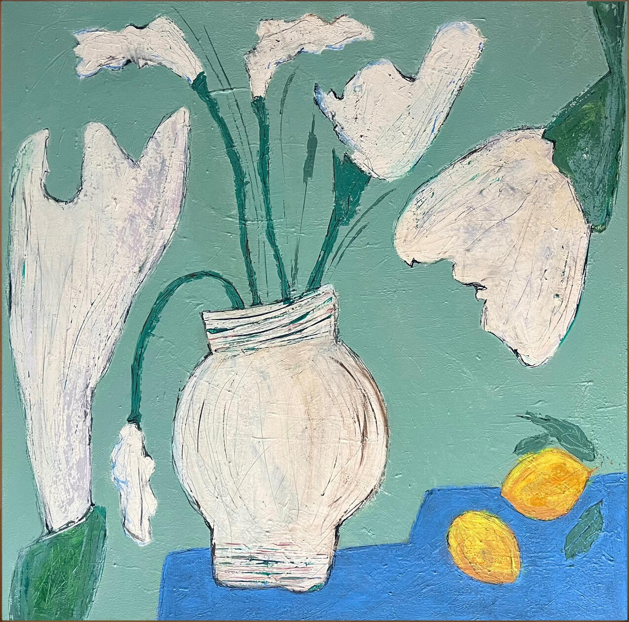 Dancing Flowers, 90x90x4 cm 850e