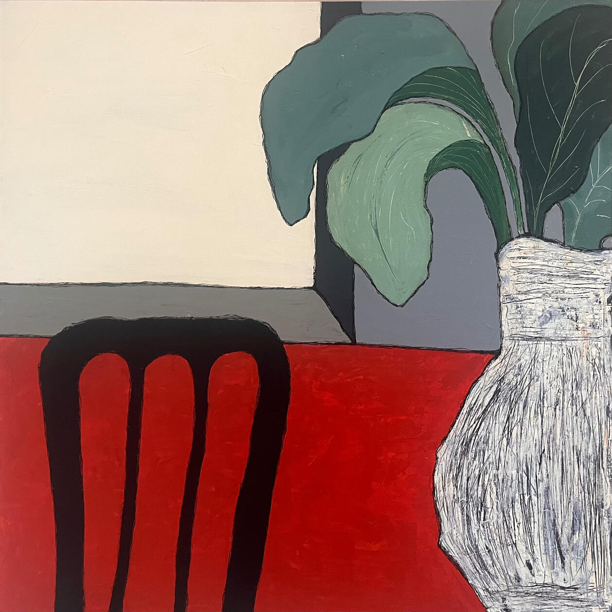 By the Window, 80x80 cm 780e